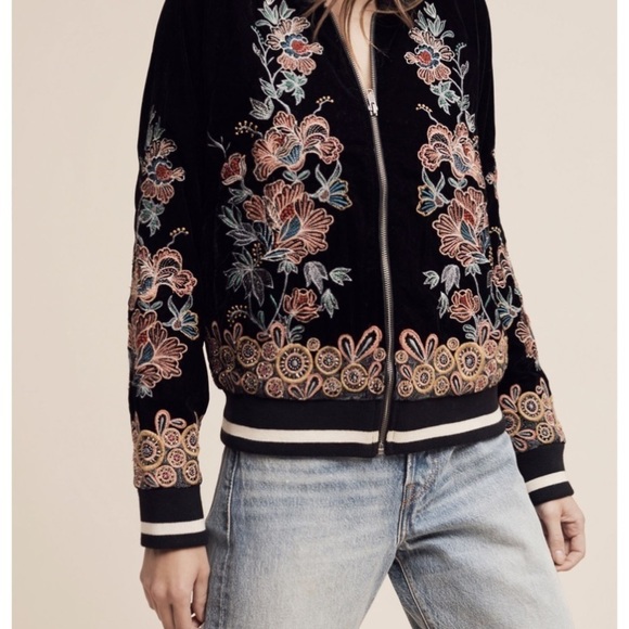 Anthropologie/Elevenses Hallie Bomber/Jacket/Small - Picture 5 of 13